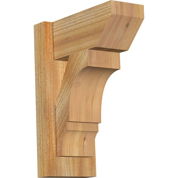 Ekena Millwork Balboa Slat Rough Sawn Outlooker, Western Red Cedar, 6"W x 12"D x 16"H OUT06X12X16BOA06RWR - main